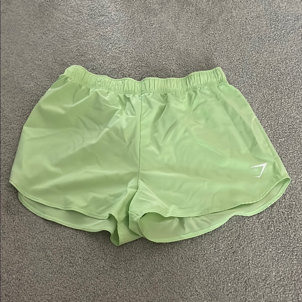 Gymshark Light Green Athletic Shorts